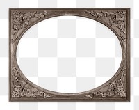 Frame mockup PNG sticker, home decor, vintage bronze design