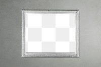 Frame PNG vintage mockup, home decor, in gray design