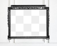 Frame PNG mockup, home decor, vintage black design