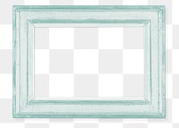 Picture frame mockup PNG sticker in pastel green