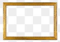 Png gold frame mockup, antique home decor