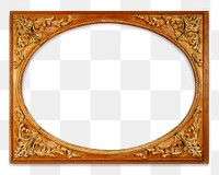 Png wood frame mockup, antique design