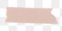 Beige png washi tape sticker, cute stationery on transparent background