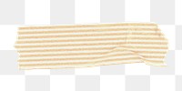 Pattern washi tape png clipart, yellow stripes on transparent background