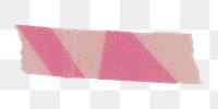 Pastel abstract washi tape png sticker, pink collage element on transparent background