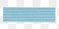 Pattern washi tape png clipart, blue stripes on transparent background