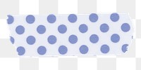 Polka dot png washi tape clipart, purple pattern on transparent background