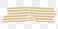 Pattern washi tape png clipart, yellow stripes on transparent background