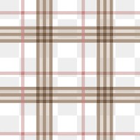 Seamless plaid png background, brown checkered pattern design