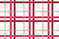 Plaid pattern png background, red tartan, traditional transparent design
