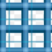 Blue layered png pattern background, Scottish tartan plaid design