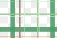 Green seamless png background, tartan plaid pattern, traditional transparent design