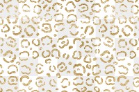 Gold png pattern, leopard, transparent background