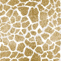 Gold png seamless pattern, glitter giraffe skin transparent background