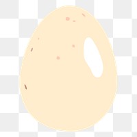 Egg png sticker, food illustration on transparent background. Free public domain CC0 image.