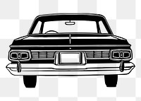Vintage car png sticker, vehicle illustration, transparent background. Free public domain CC0 image.