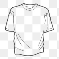 T-shirt png sticker, apparel illustration on transparent background. Free public domain CC0 image.