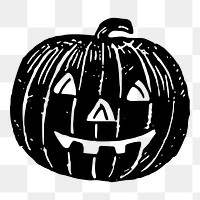 Halloween pumpkin png sticker, festive illustration on transparent background. Free public domain CC0 image.