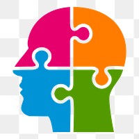 Puzzle mind png sticker, autism illustration on transparent background. Free public domain CC0 image.