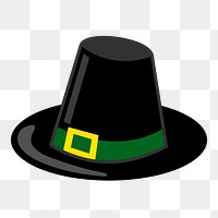 Pilgrim hat png sticker, apparel illustration on transparent background. Free public domain CC0 image.