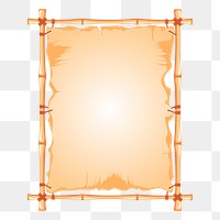 Wooden frame png sticker, transparent background. Free public domain CC0 image.