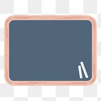 Chalkboard png sticker, stationery illustration, transparent background. Free public domain CC0 image.