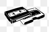 Videotape png sticker, entertainment illustration, transparent background. Free public domain CC0 image.