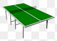 Table tennis png sticker, sport illustration, transparent background. Free public domain CC0 image.