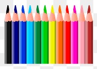 Color pencils png sticker, stationery illustration, transparent background. Free public domain CC0 image.