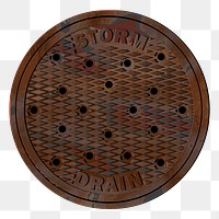 Storm drain png sticker, metal illustration, transparent background. Free public domain CC0 image.