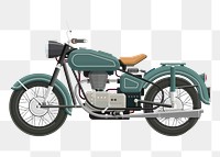 Motorbike png sticker, vehicle illustration, transparent background. Free public domain CC0 image.