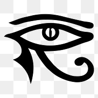 Tribal eye png tattoo sticker, abstract illustration, transparent background. Free public domain CC0 image.