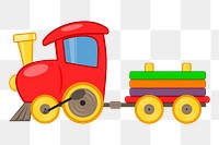 Loco toy png sticker, vehicle illustration, transparent background. Free public domain CC0 image.