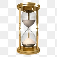 Hourglass png sticker, object illustration, transparent background. Free public domain CC0 image.