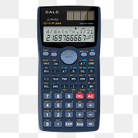 Calculator png sticker, object illustration, transparent background. Free public domain CC0 image.