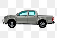 Pickup truck png sticker, vehicle illustration, transparent background. Free public domain CC0 image.