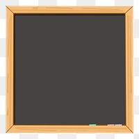 Blackboard png sticker, stationery illustration, transparent background. Free public domain CC0 image.