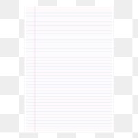 Note paper png sticker, stationery illustration, transparent background. Free public domain CC0 image.