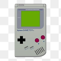 Retro game console png sticker, kid's toy illustration, transparent background. Free public domain CC0 image.