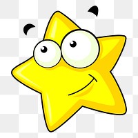 Cartoon starfish png sticker, sea animal illustration, transparent background. Free public domain CC0 image.