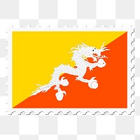 Kuwait flag png sticker, postage stamp, transparent background. Free public domain CC0 image.