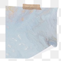 Notepad png with blue watercolor background