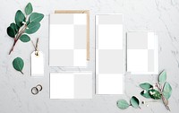 Wedding invitation cards transparent png