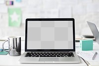 Monitor screen png mockup, digital device