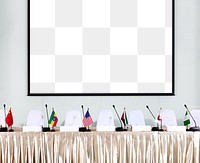 Presentation board in international seminar transparent png