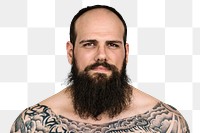 Cool guy with a tattoo transparent png