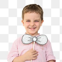 Cute little boy with a bowtie transparent png