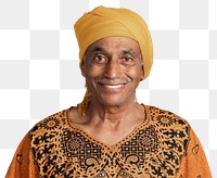 Happy mixed senior Indian man wearing a yellow turban mockup