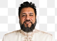 Happy Indian man wearing a kurta mockup