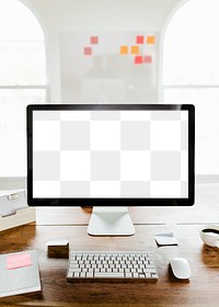 Desktop computer screen transparent png